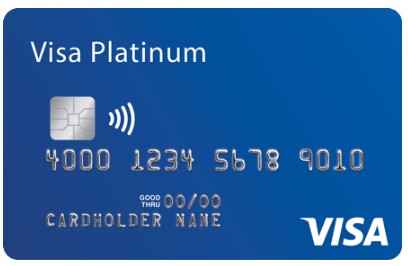 Visa Credit card with 16 digits (PAN) of the card numbers
